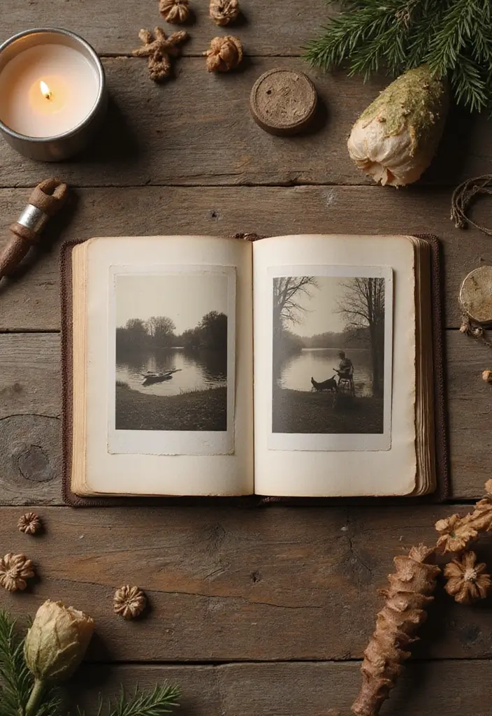 30 Small Scrapbook Ideas That Are Compact Yet Meaningful - 20. Vintage Photo Mini Album