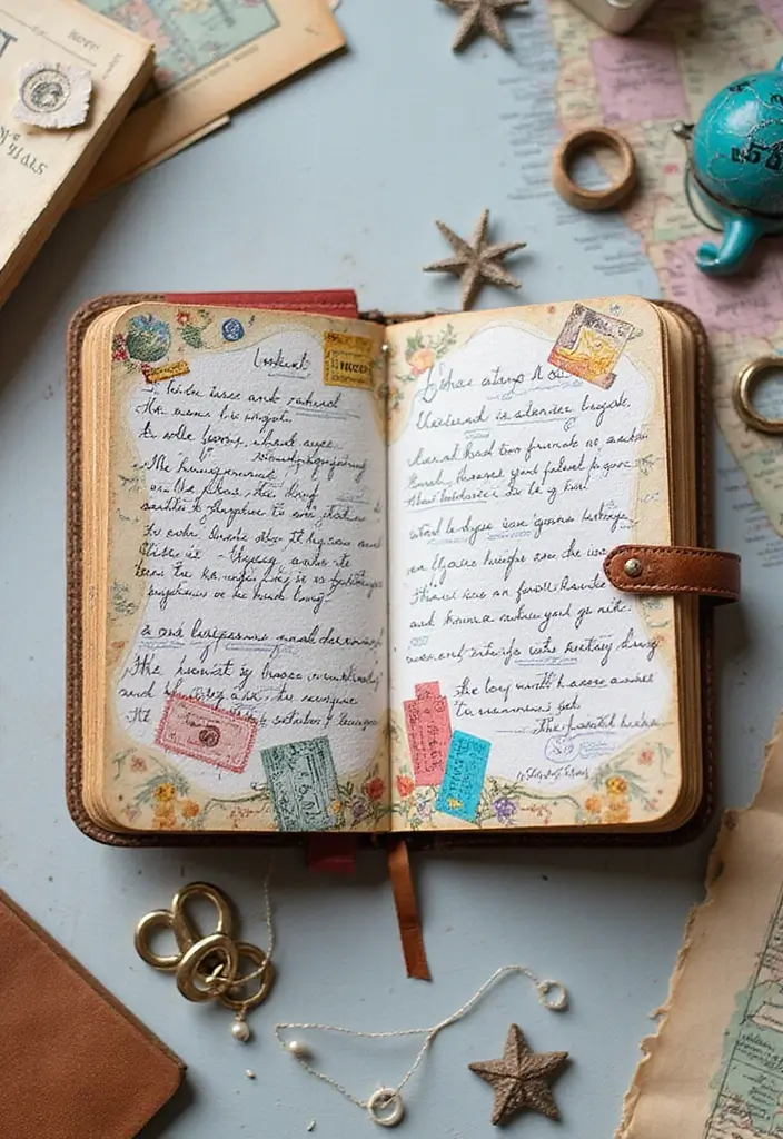30 Small Scrapbook Ideas That Are Compact Yet Meaningful - 3. Mini Travel Journal