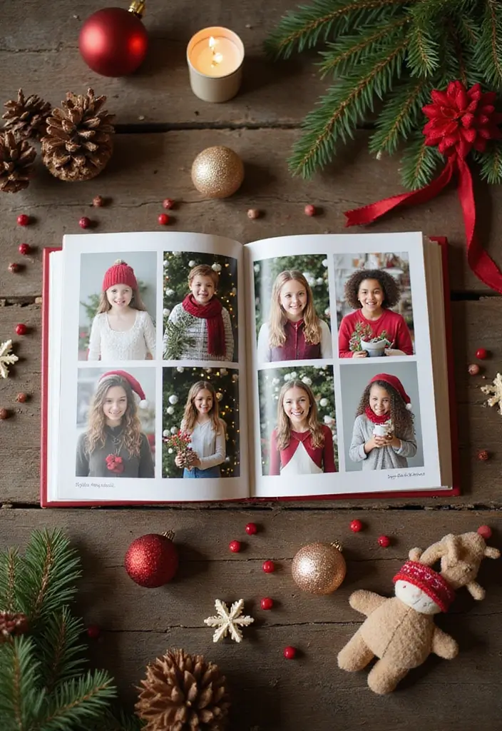 30 Small Scrapbook Ideas That Are Compact Yet Meaningful - 30. Compact Holiday Memories Book