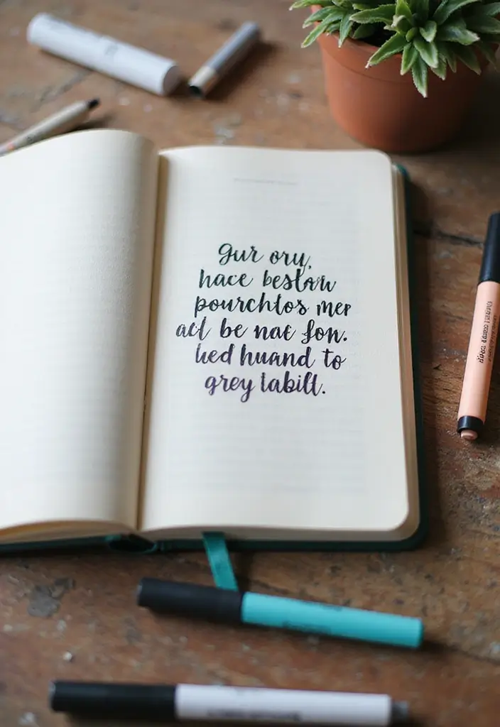 30 Small Scrapbook Ideas That Are Compact Yet Meaningful - 5. Compact Quote Book