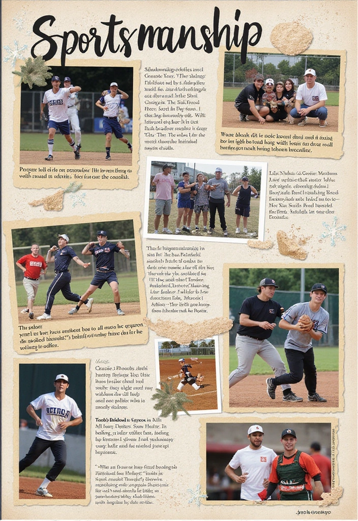 30 Sport Scrapbook Ideas to Celebrate Your Wins - 22. Highlighting Sportsmanship