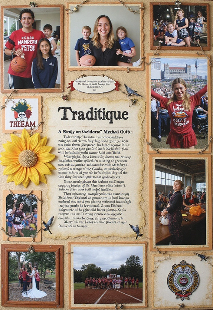 30 Sport Scrapbook Ideas to Celebrate Your Wins - 24. Team Traditions