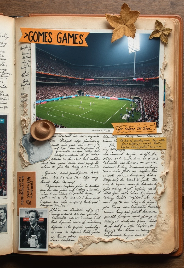 30 Sport Scrapbook Ideas to Celebrate Your Wins - 25. Pivotal Games Recap