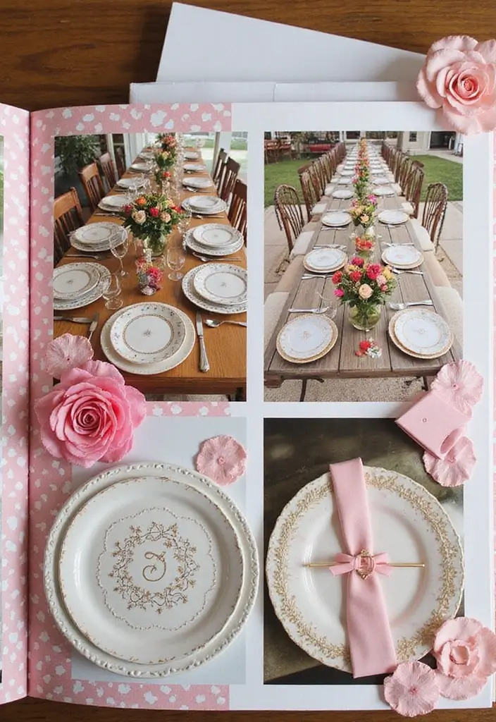 30 Sweet 16 Scrapbook Ideas for a Birthday to Remember - 22. Incorporate Unique Table Settings