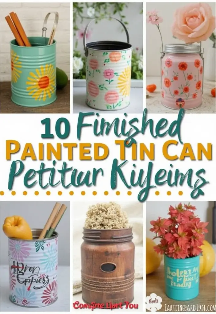30 Tin Can Painting Ideas for Upcycled Home Decor - Conclusion