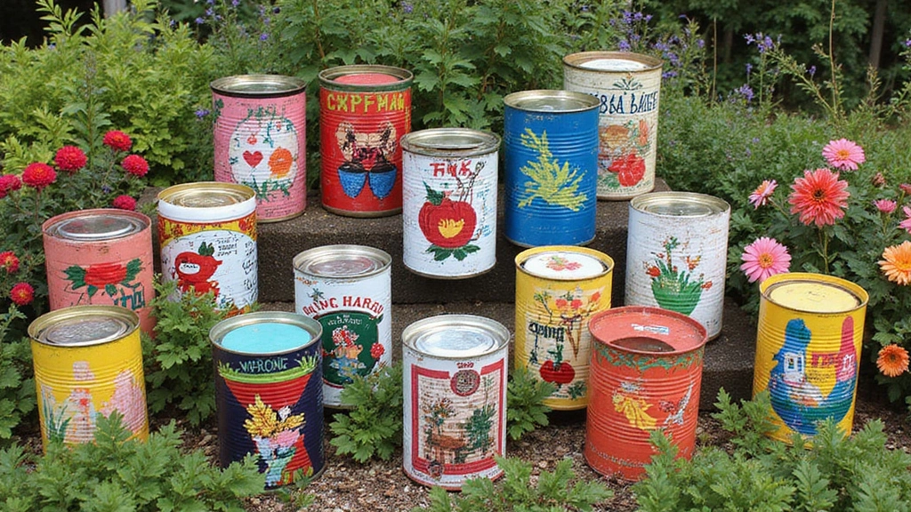 30 Tin Can Painting Ideas for Upcycled Home Decor