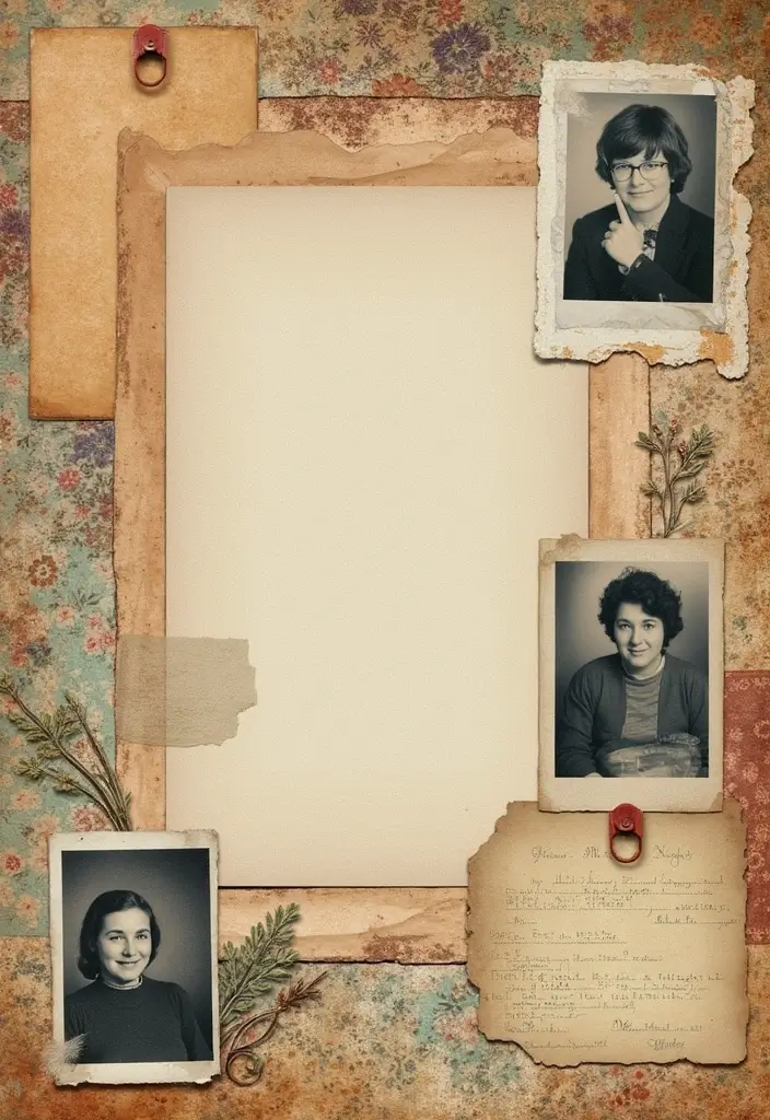 30 Vintage Scrapbook Ideas for a Timeless Look - 12. Vintage Wallpaper Swatches