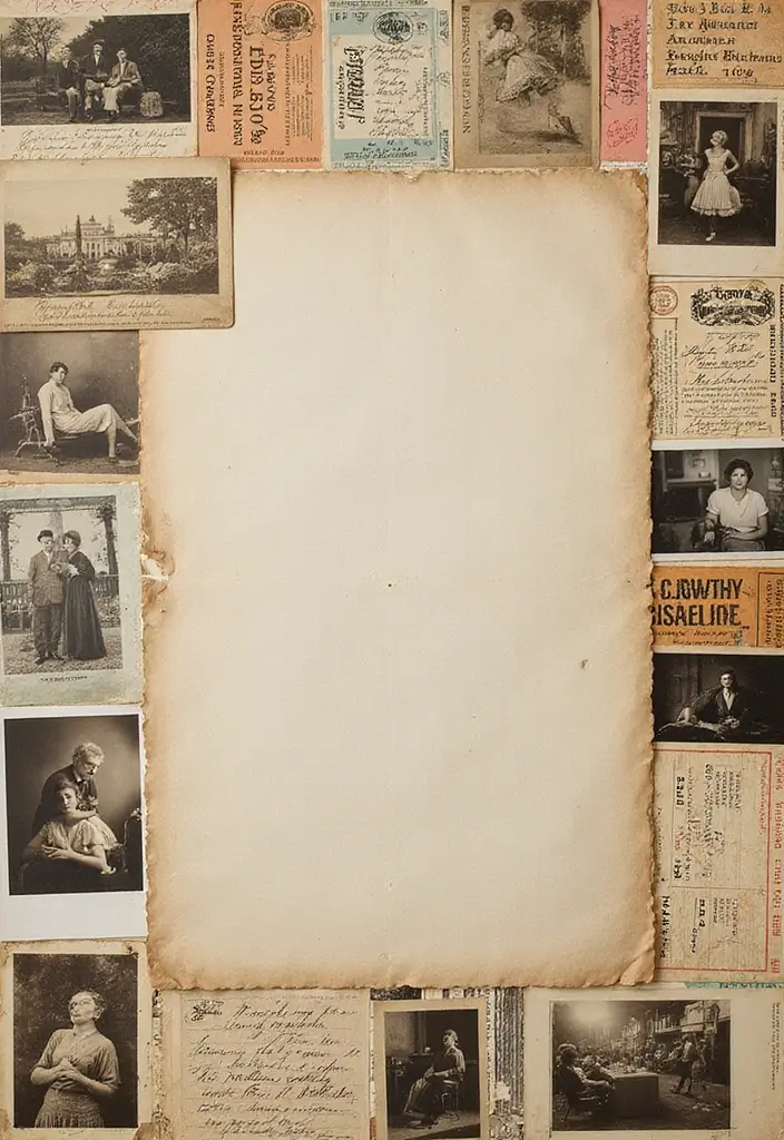 30 Vintage Scrapbook Ideas for a Timeless Look - 14. Vintage Ephemera Collection