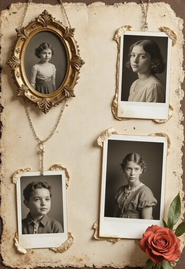 30 Vintage Scrapbook Ideas for a Timeless Look - 15. Vintage Photo Frames