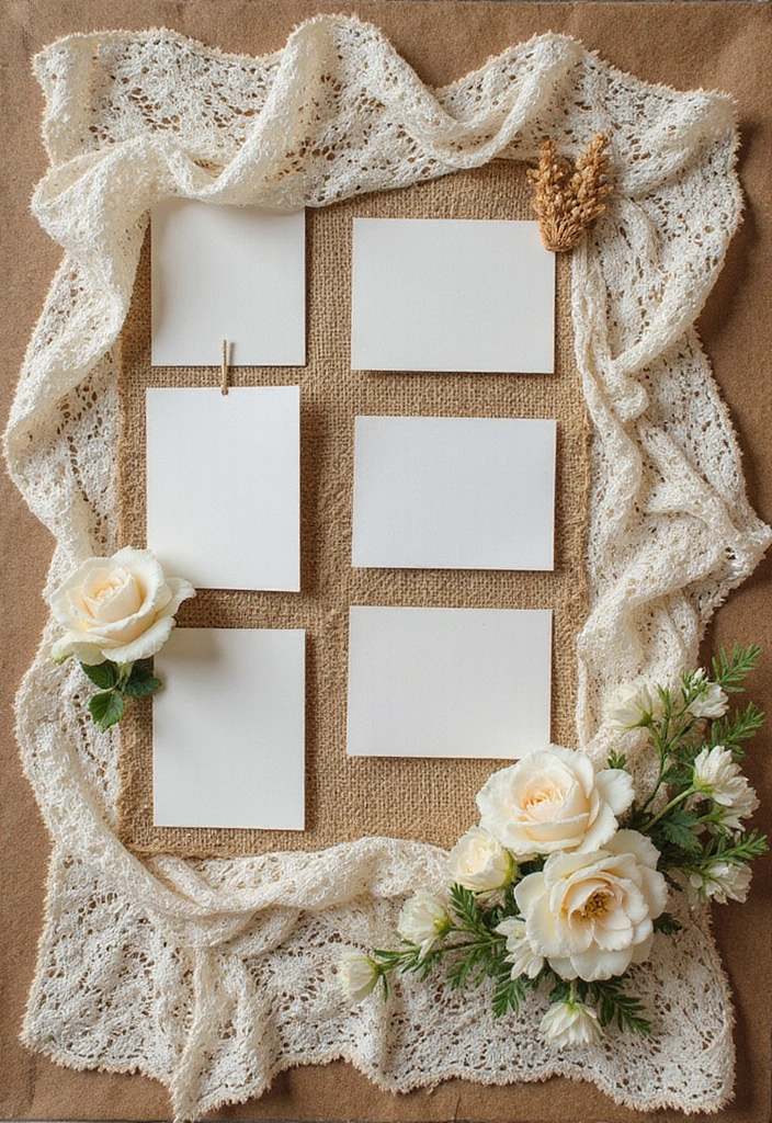 30 Vintage Scrapbook Ideas for a Timeless Look - 21. Layered Textiles