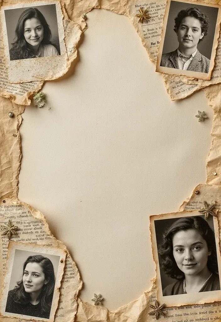 30 Vintage Scrapbook Ideas for a Timeless Look - 6. Old Book Page Backgrounds