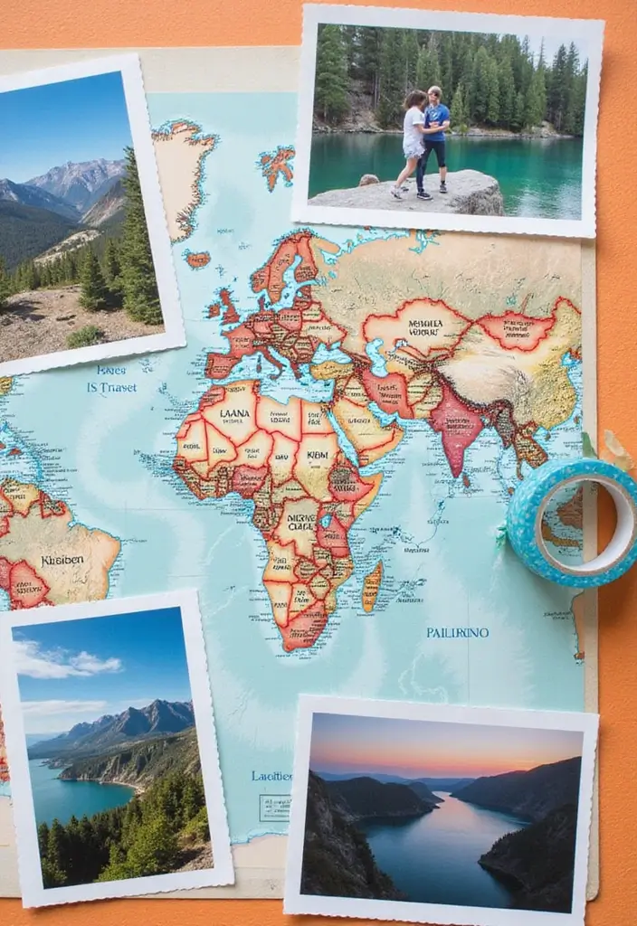 30 Washi Tape Scrapbook Ideas You’ll Want to Copy - 14. Washi Tape Maps