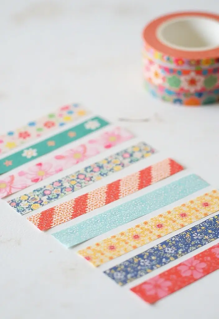 30 Washi Tape Scrapbook Ideas You’ll Want to Copy - 17. Washi Tape Washi Tape Bookmarks
