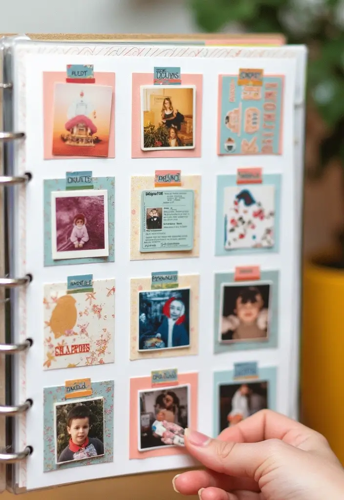 30 Washi Tape Scrapbook Ideas You’ll Want to Copy - 19. Washi Tape Memory Pockets