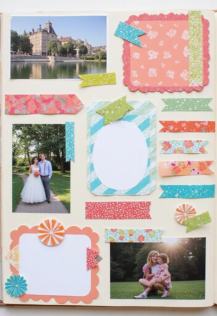 30 Washi Tape Scrapbook Ideas You’ll Want to Copy - 23. Washi Tape Stickers