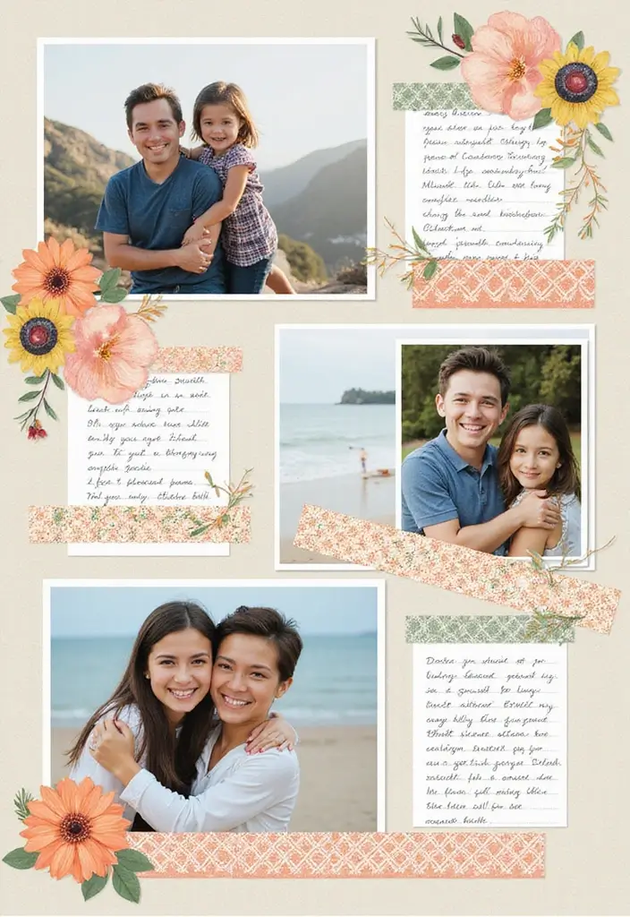 30 Washi Tape Scrapbook Ideas You’ll Want to Copy - 24. Washi Tape Underlays