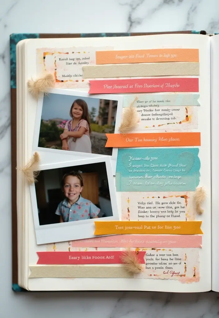 30 Washi Tape Scrapbook Ideas You’ll Want to Copy - 26. Washi Tape Journaling Prompts
