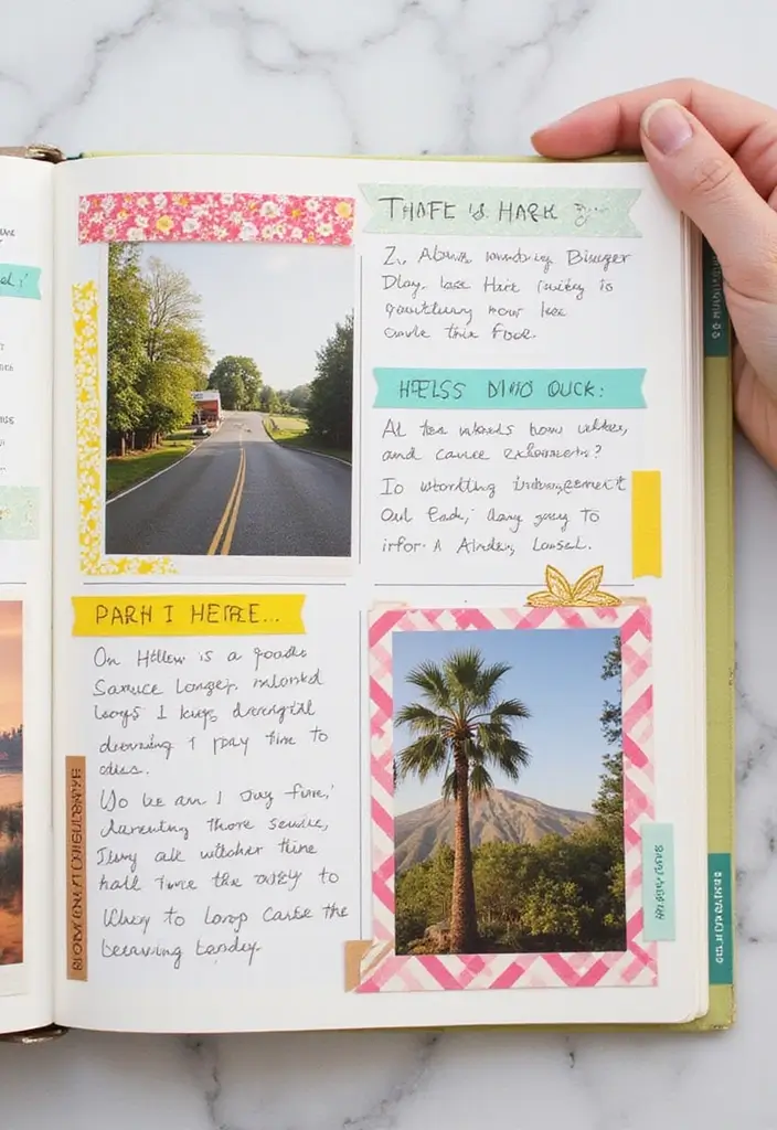 30 Washi Tape Scrapbook Ideas You’ll Want to Copy - 28. Washi Tape Highlighting