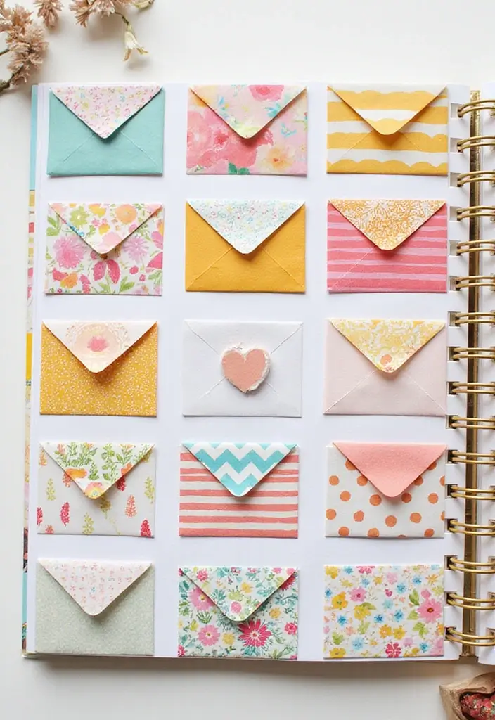 30 Washi Tape Scrapbook Ideas You’ll Want to Copy - 29. Washi Tape Embellished Envelopes