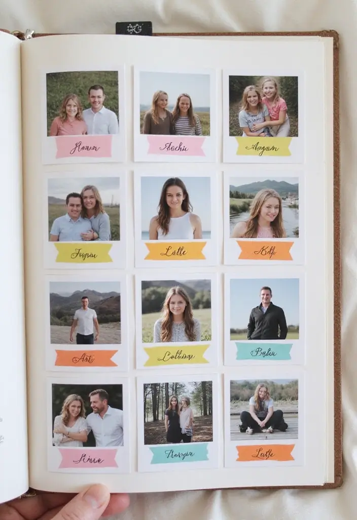 30 Washi Tape Scrapbook Ideas You’ll Want to Copy - 30. Washi Tape Tags on Photos
