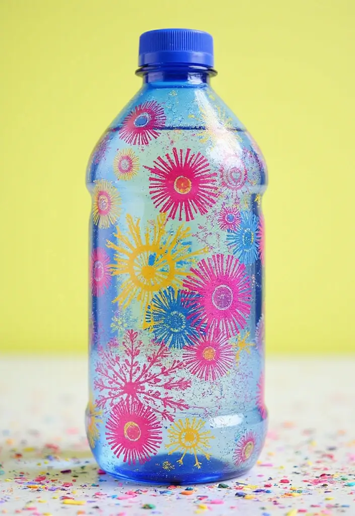 30 Water Bottle Painting Ideas to Make Hydration Fun - 15. DIY Tie-Dye with Sharpies
