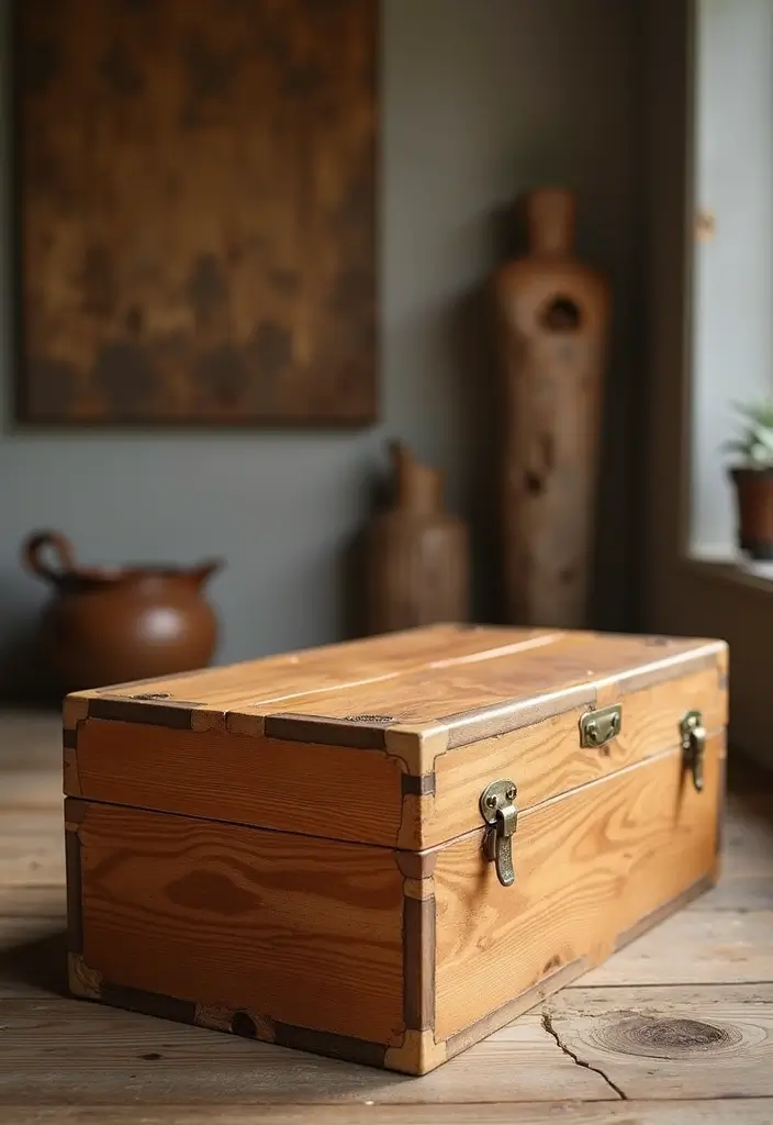 30 Wooden Box Painting Ideas to Add Rustic Charm 46 30 Wooden Box Painting Ideas to Add Rustic Charm - 10. Natural Stain Finish