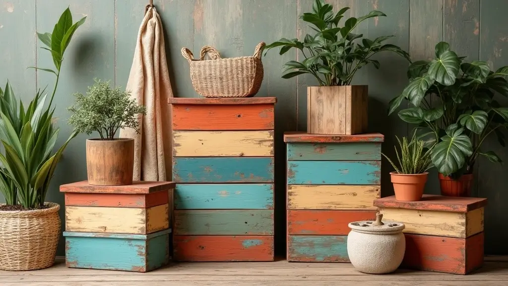 30 Wooden Box Painting Ideas to Add Rustic Charm