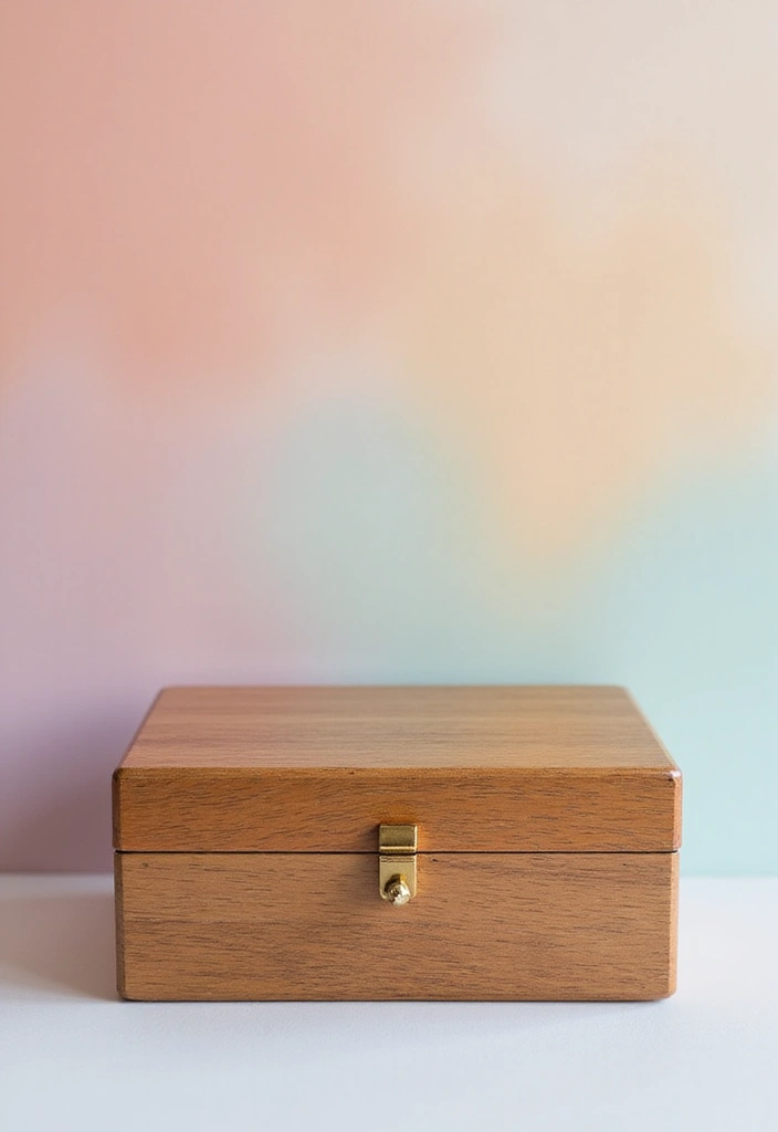 30 Wooden Jewelry Box Painting Ideas for Custom Gifts 136 30 Wooden Jewelry Box Painting Ideas for Custom Gifts - 26. Gradient Color Wash