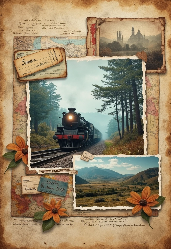 50 Best Scrapbook Ideas to Inspire Your Next Project - 23. Travel by Train Experiences