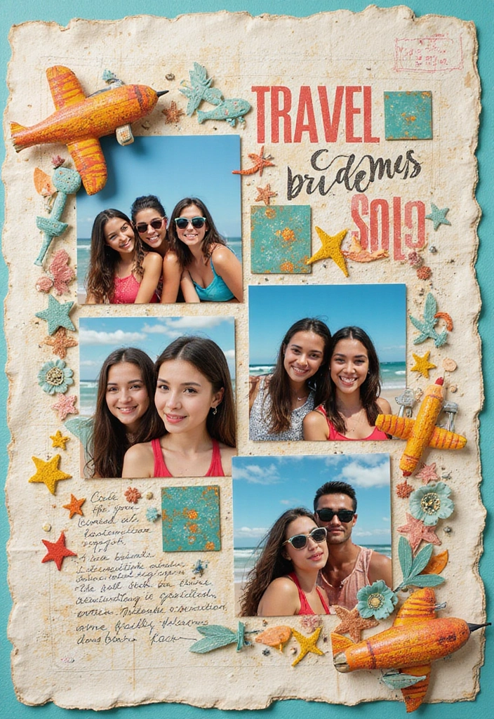 50 Best Scrapbook Ideas to Inspire Your Next Project - 26. Travel Buddies Scrapbook
