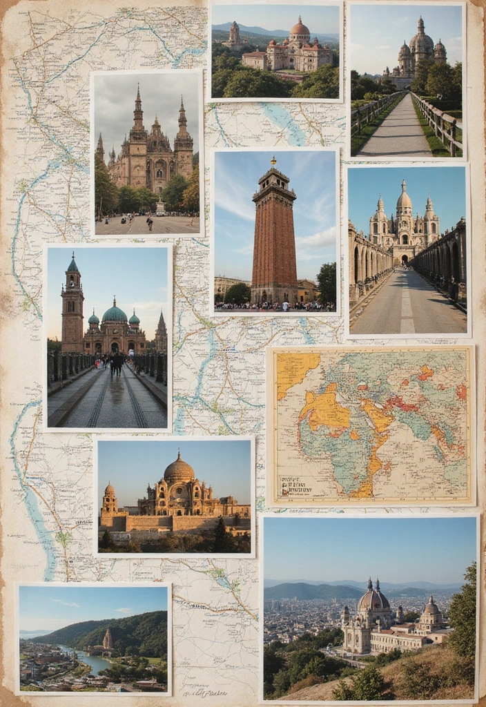 50 Best Scrapbook Ideas to Inspire Your Next Project - 29. Travel Iconography