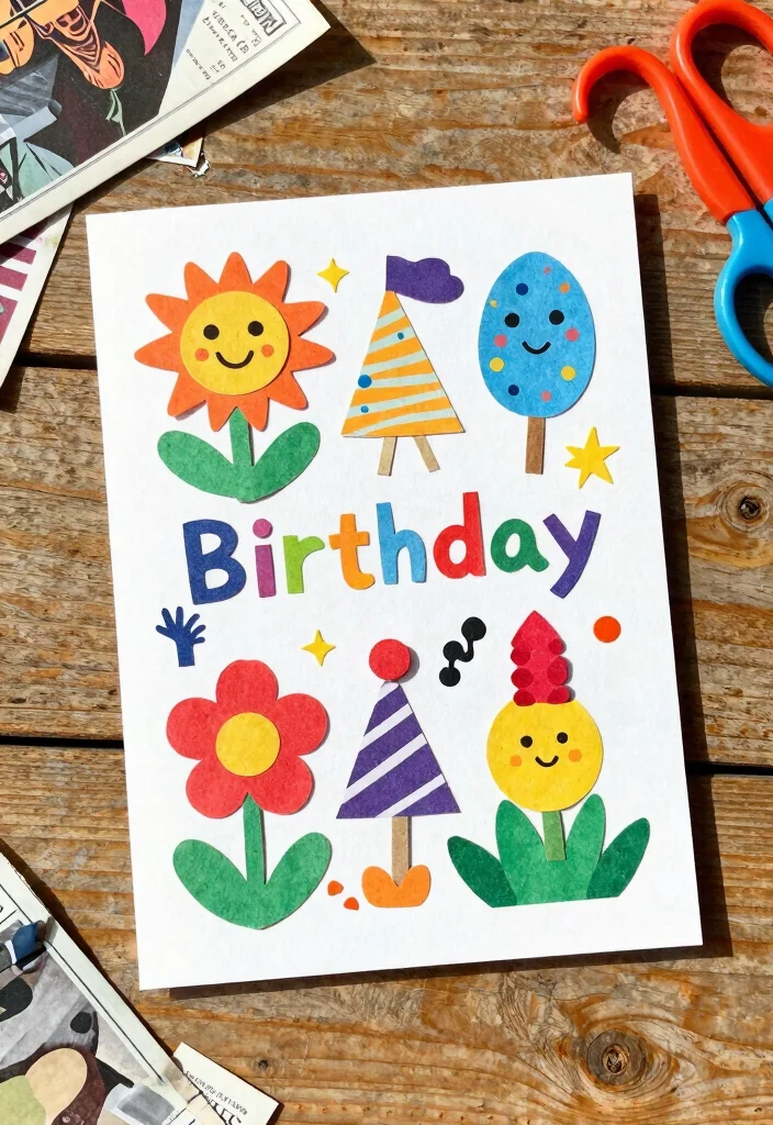 10 Bday Card Ideas for Fun Creative and Personal Birthday Wishes 2 10 Bday Card Ideas for Fun Creative and Personal Birthday Wishes - 2. Recycled Paper Collage Cards 1