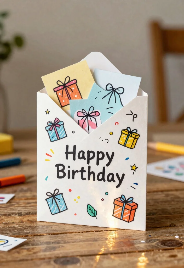 10 Bday Card Ideas for Fun Creative and Personal Birthday Wishes 38 10 Bday Card Ideas for Fun Creative and Personal Birthday Wishes - 8. Folded Surprise Pocket Cards 1