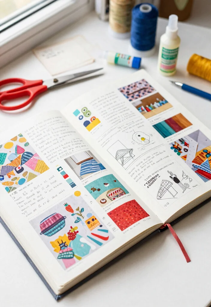 10 Blank Journal Ideas for Free Form Creative Expression - 6. DIY Craft Journal 1