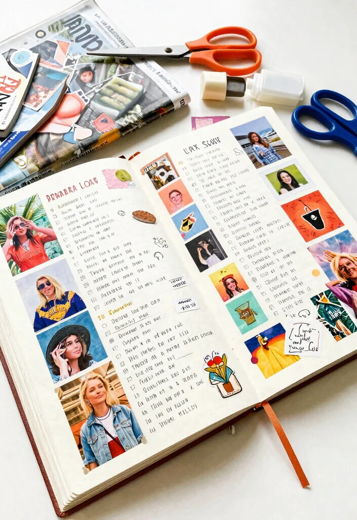 10 Blank Journal Ideas for Free Form Creative Expression - 9. Vision Board Journal 1