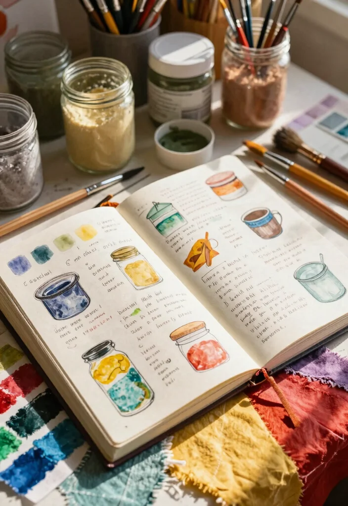 10 Craft Journal Ideas for Art Projects Experiments and Inspiration - 5. DIY Art Supplies Journal 1