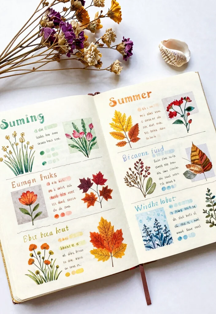 10 Craft Journal Ideas for Art Projects Experiments and Inspiration - 8. Seasonal Craft Journal 1