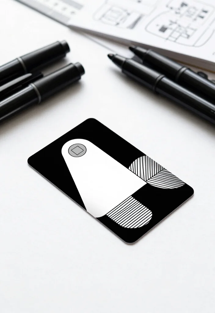 10 Custom Cash App Card Ideas for Personalized Fun and Unique Designs - 2. Minimalist Monochrome 1