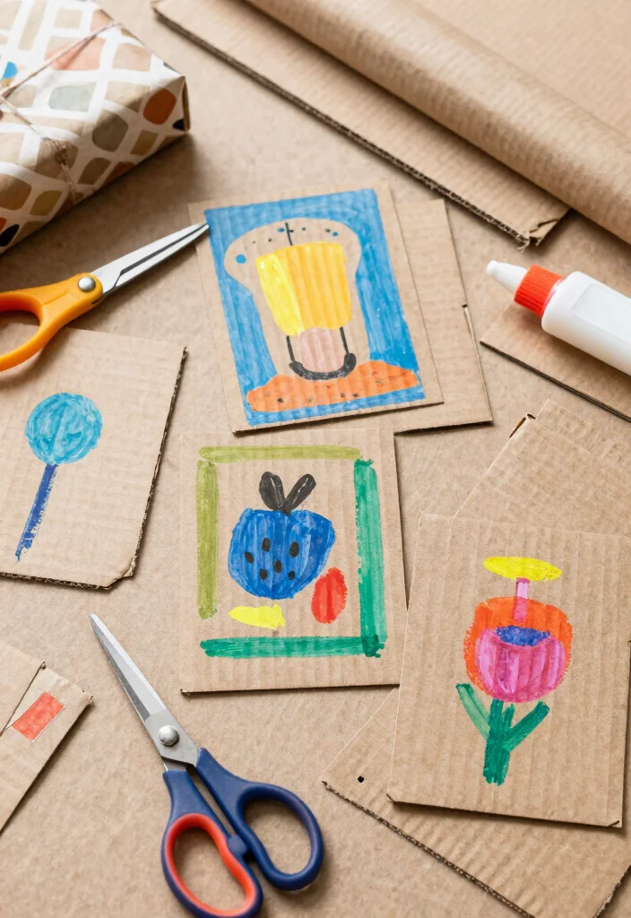 10 Easter Card Ideas for Fresh Cheerful and Spring Inspired Greetings - 7. Upcycled Cardboard Cards 1