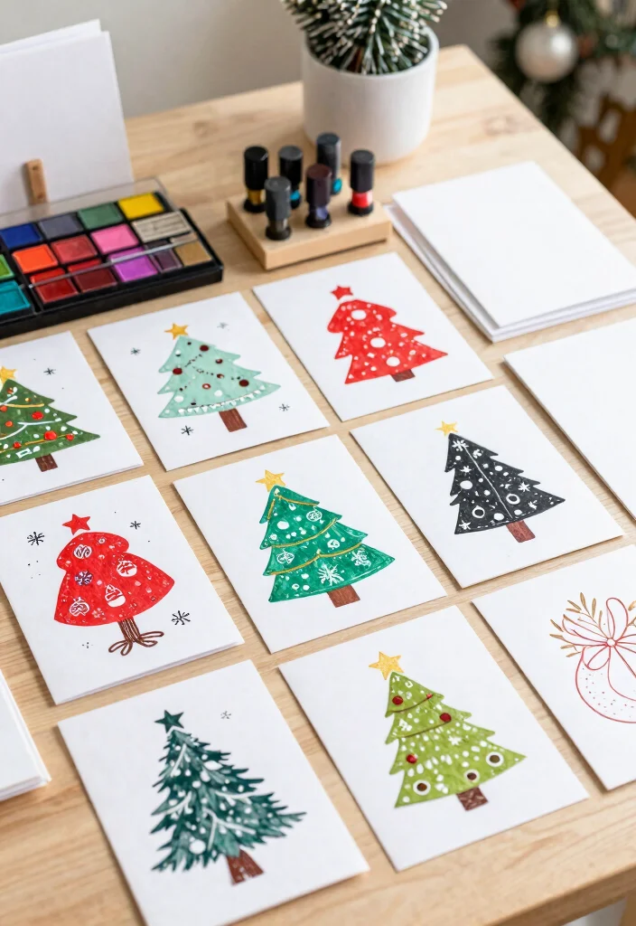 10 Easy Christmas Card Ideas for Quick Cute and Festive Crafts 37 10 Easy Christmas Card Ideas for Quick Cute and Festive Crafts - 7. Stamped Cards 1
