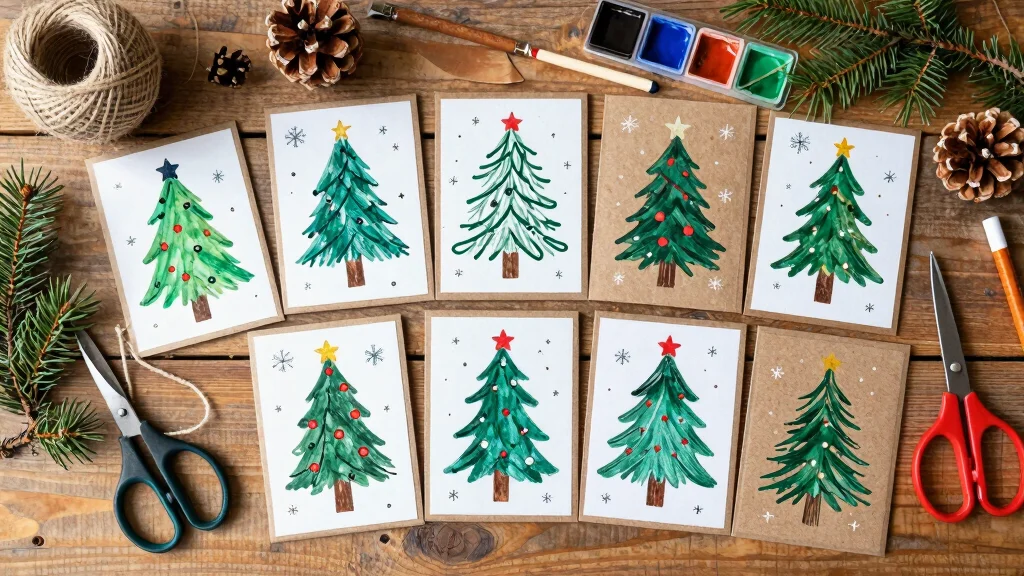 10 Easy Christmas Card Ideas for Quick Cute and Festive Crafts