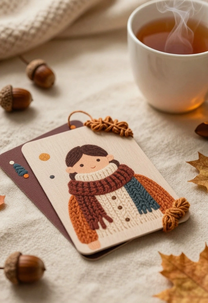 10 Fall Card Ideas for Cozy Warm and Seasonal Handmade Designs 23 10 Fall Card Ideas for Cozy Warm and Seasonal Handmade Designs - 3. Cozy Sweater Weather Cards 1