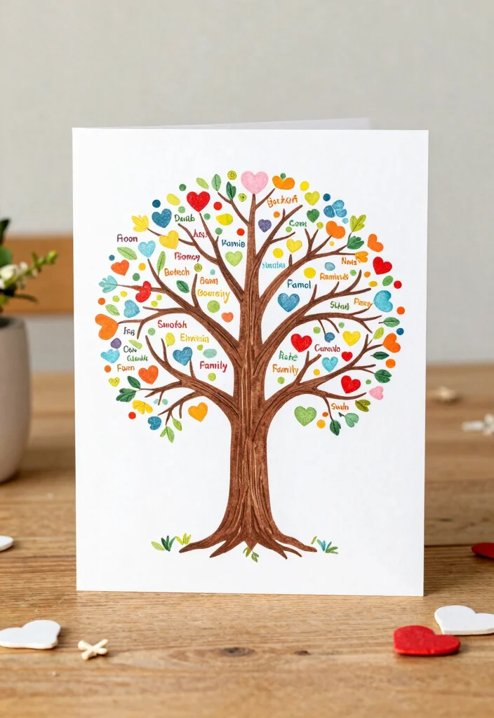 10 Grandma Birthday Card Ideas for Sweet Sentimental and Loving Messages 60 10 Grandma Birthday Card Ideas for Sweet Sentimental and Loving Messages - 10. Family Tree Card 1