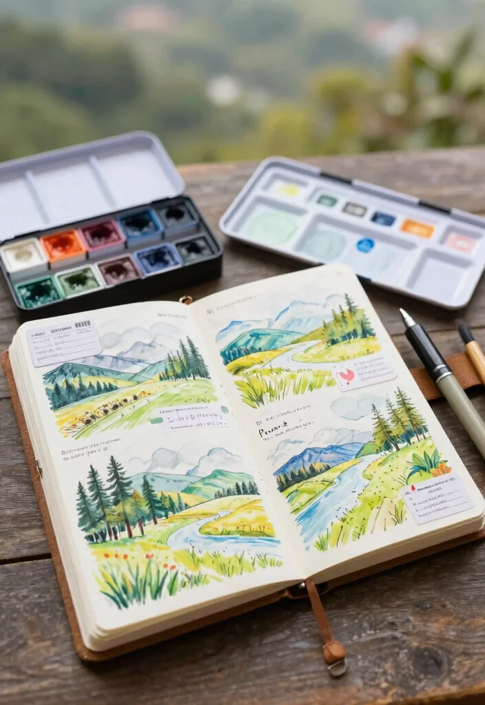 10 Small Journal Ideas for Compact Portable and Easy Daily Use - 1. The Pocket-Sized Art Journal 1