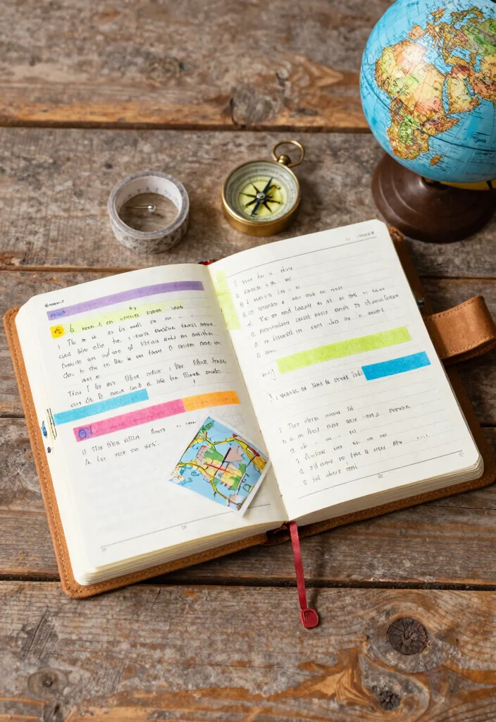 10 Small Journal Ideas for Compact Portable and Easy Daily Use - 6. The Travel Log Adventure 1