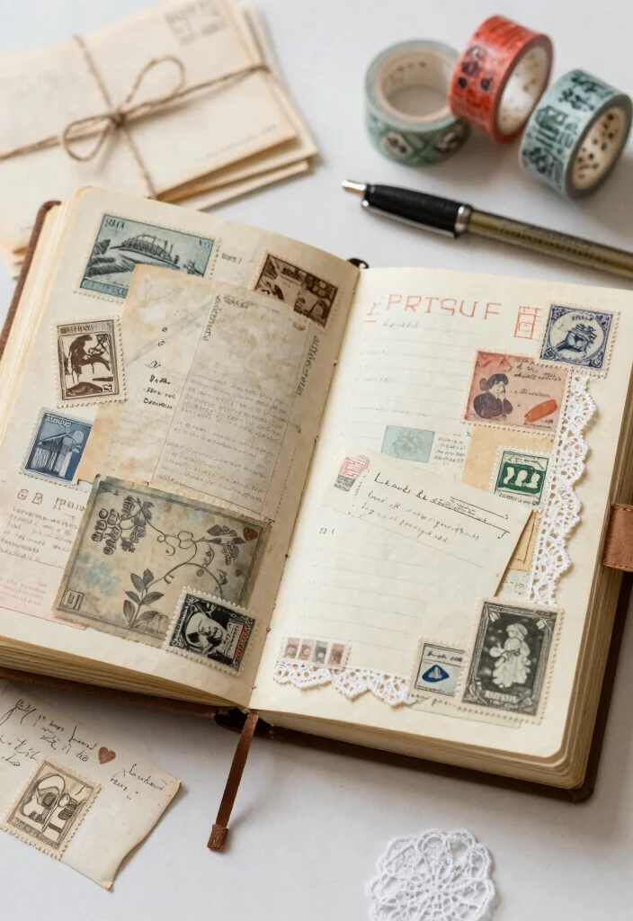10 Vintage Journal Ideas: Simple, Timeless, and Easy to Create 1 10 Vintage Journal Ideas: Simple, Timeless, and Easy to Create - 1. Vintage Ephemera Journal 1
