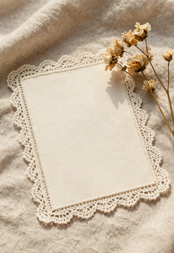 12 Aesthetic Card Ideas for Soft Stylish and Creative Handmade Designs - 3. Vintage Lace Cards 1