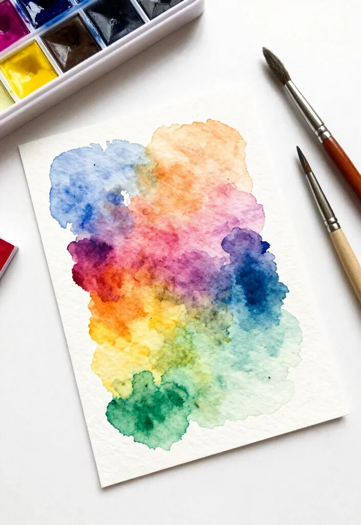 12 Aesthetic Card Ideas for Soft Stylish and Creative Handmade Designs - 4. Watercolor Brushstroke Cards 1