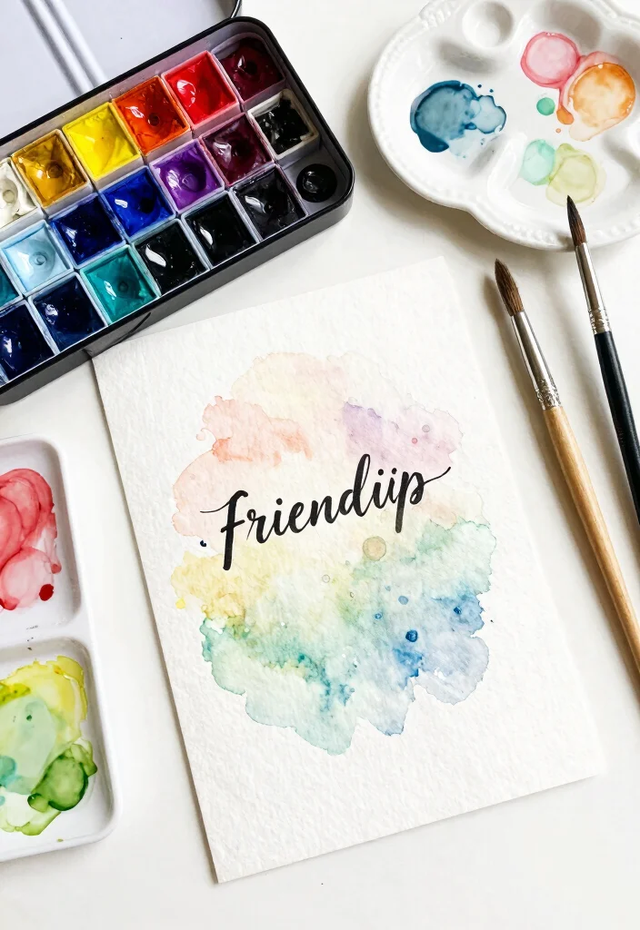 12 Best Friend Card Ideas for Fun, Cute, and Meaningful Friendship Notes 1 12 Best Friend Card Ideas for Fun, Cute, and Meaningful Friendship Notes - 1. Watercolor Wishes 1