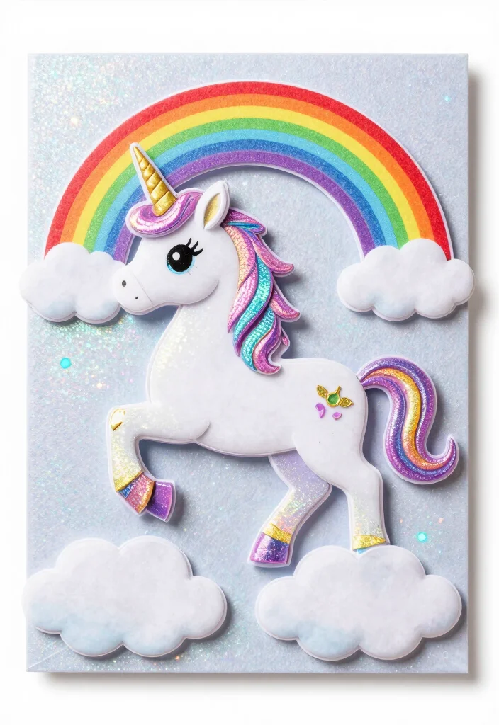 12 Cute Card Ideas for Sweet Playful and Handmade Designs 43 12 Cute Card Ideas for Sweet Playful and Handmade Designs - 9. Magical Unicorn Card 1